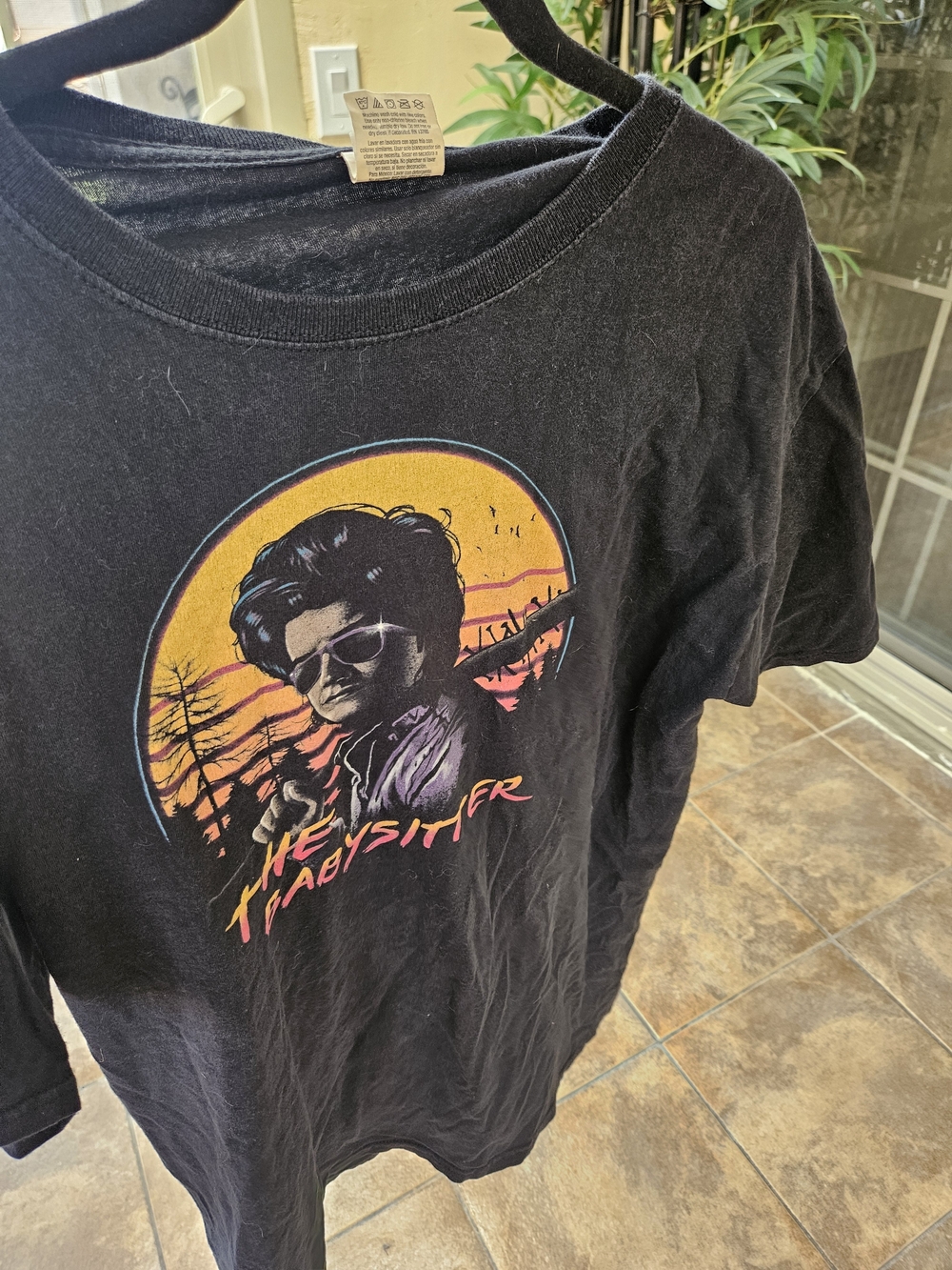 Steve Harrington Graphic Short Sleeve Tee with Sunset Portrait